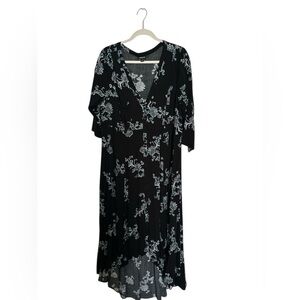Torrid Black and Teal Floral Dress